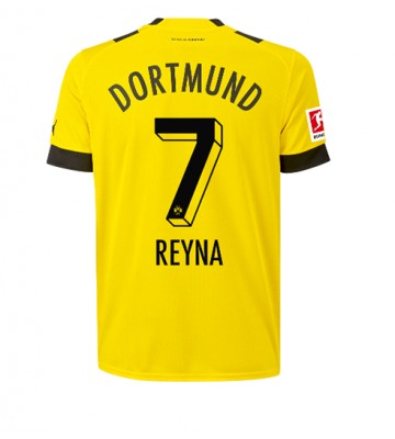 Borussia Dortmund Giovanni Reyna #7 Hjemmedrakt 2022-23 Kortermet